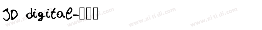 JD digital字体转换